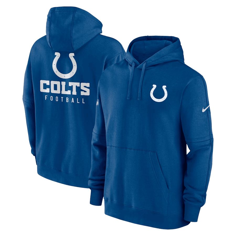 Men 2023 NFL Indianapolis Colts blue Sweatshirt style 1->minnesota vikings->NFL Jersey